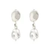 Loulou clip-on earrings - silver