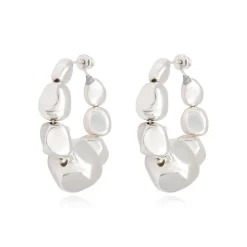 Loulou hoop earrings - silver