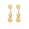 Loulou long clip-on earrings - gold