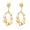Loulou wide clip-on earrings - gold