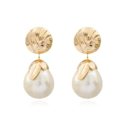 Lucy clip-on earrings - white