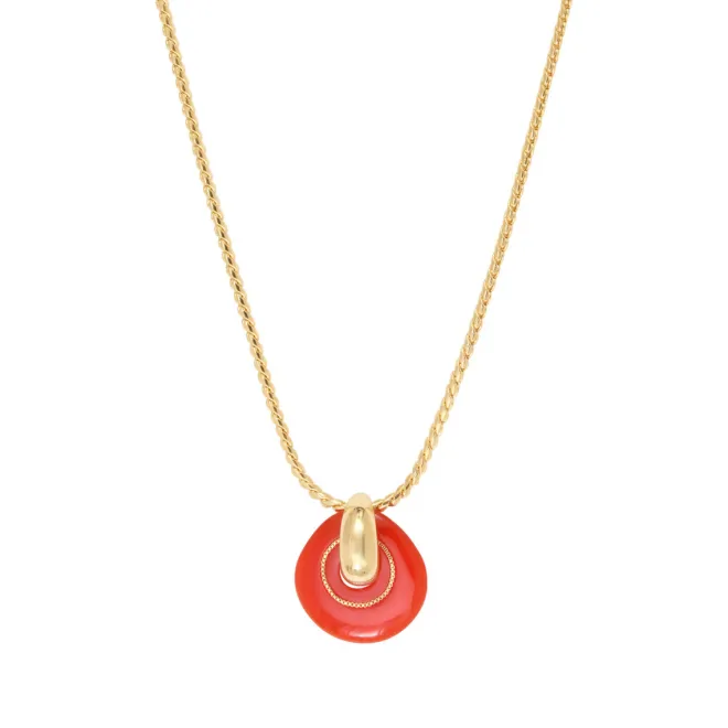 Masseria pendant necklace - coral
