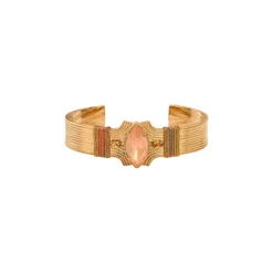 Metallic Sun Bangle Bracelet - Pink