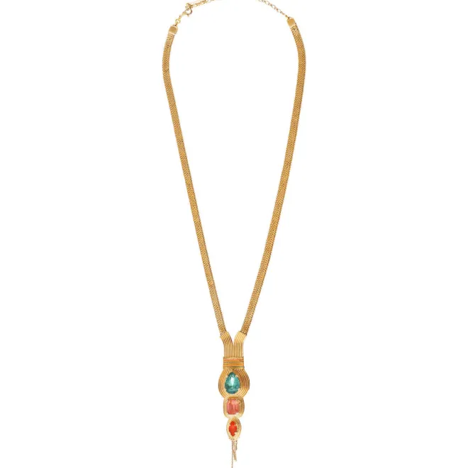 Mid-length Sun Necklace - Multicolored