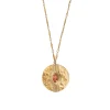 Mid-length Sun Necklace - Pink