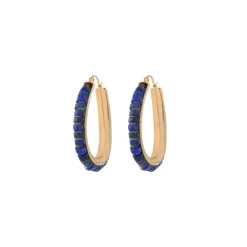 Ninon hoop earrings - blue