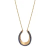 Ninon long necklace - blue