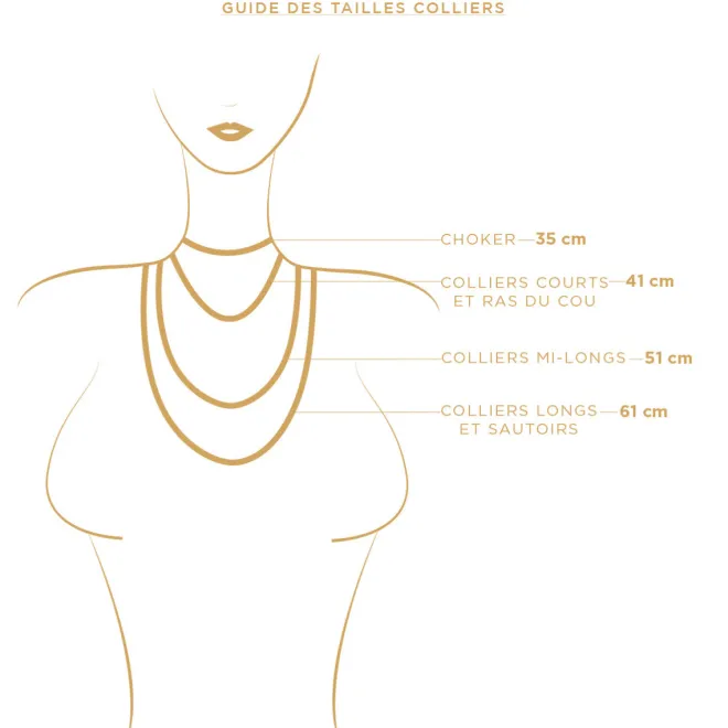 Ninon long necklace - blue