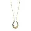 Ninon long necklace - turquoise