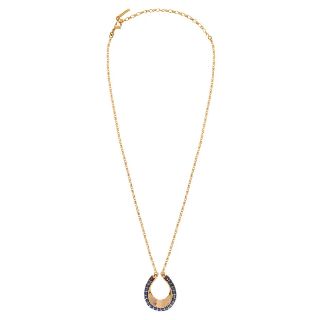 Ninon pendant necklace - blue