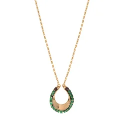 Ninon pendant necklace - green