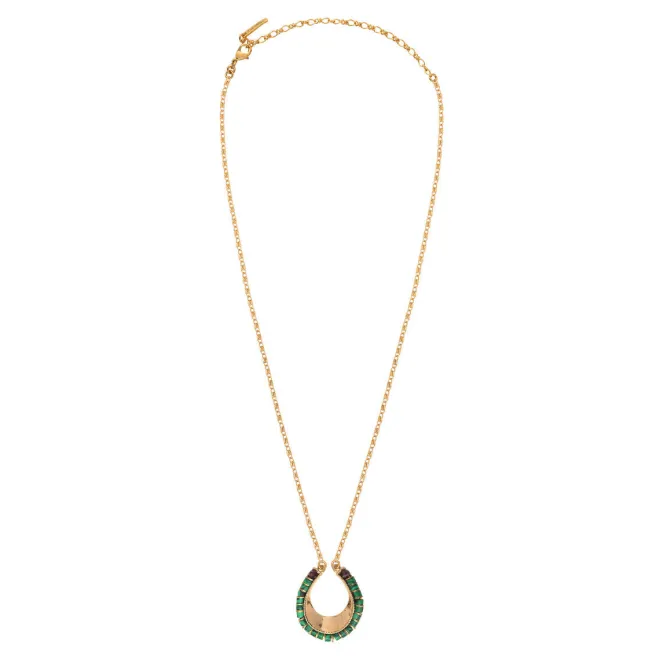 Ninon pendant necklace - green