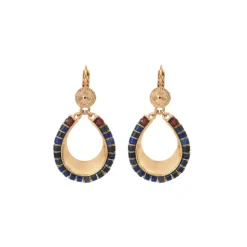 Ninon sleeper earrings - blue