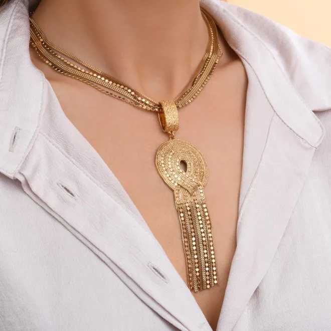 Nolita long necklace - gold