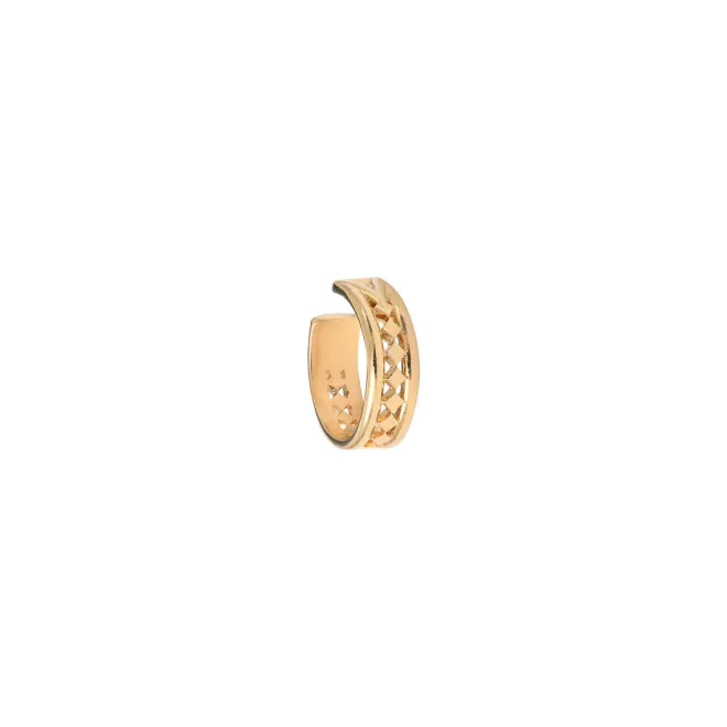 Noor adjustable fine ear cuff - gold