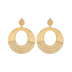 Noor clip-on earrings - gold