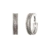 Noor hoop earrings - silver