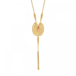 Noor long necklace - pink