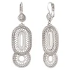 Noor sleeper earrings - silver