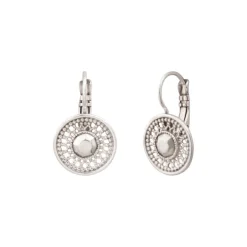 Noor sleeper earrings - silver