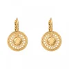 Noor thin sleeper earrings - gold