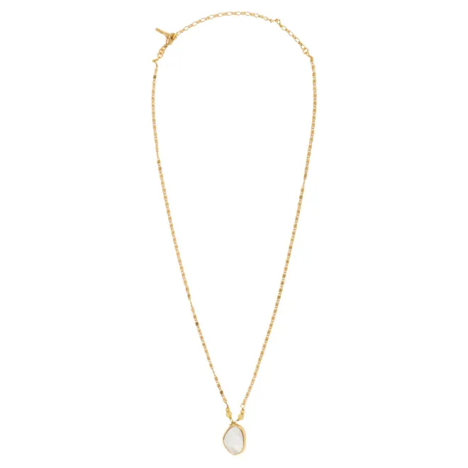 Noto Adjustable Pendant Necklace - Mother of Pearl