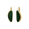 Noto large sleeper earrings - green