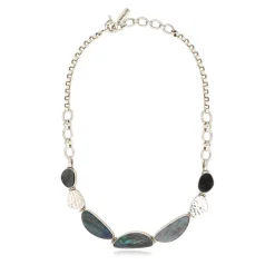 Noto necklace - grey and black