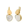 Noto sleeper earrings - mother-of-pearl