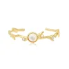 Océane thin bangle bracelet – white