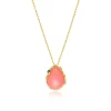 Oceane pendant necklace – pale pink