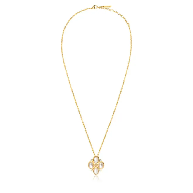 Oceane pendant necklace – white
