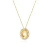 Oceane pendant necklace – white and orange