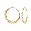 Panarea hoop earrings - white