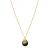Positano adjustable pendant necklace - grey mother-of-pearl