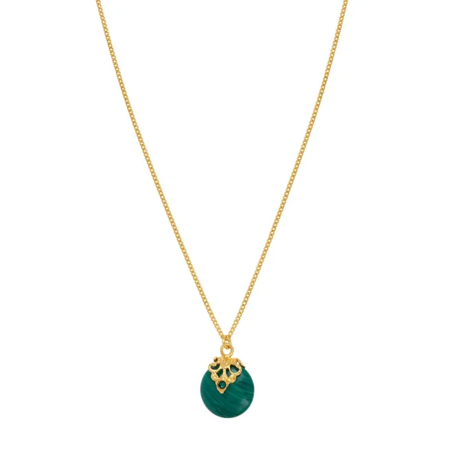 Positano Adjustable Pendant Necklace - Green