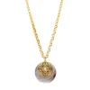 Positano chain necklace - grey mother-of-pearl