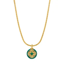 Positano pendant necklace - green