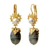Positano sleeper earrings - grey