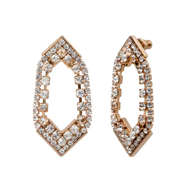 Precious pierced stud earrings - pearly white