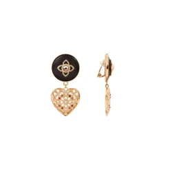 Prestige clip-on earrings - red