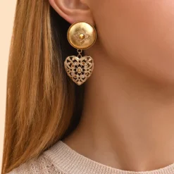 Prestige clip-on earrings - gold