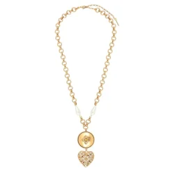 Prestige pendant necklace - gold