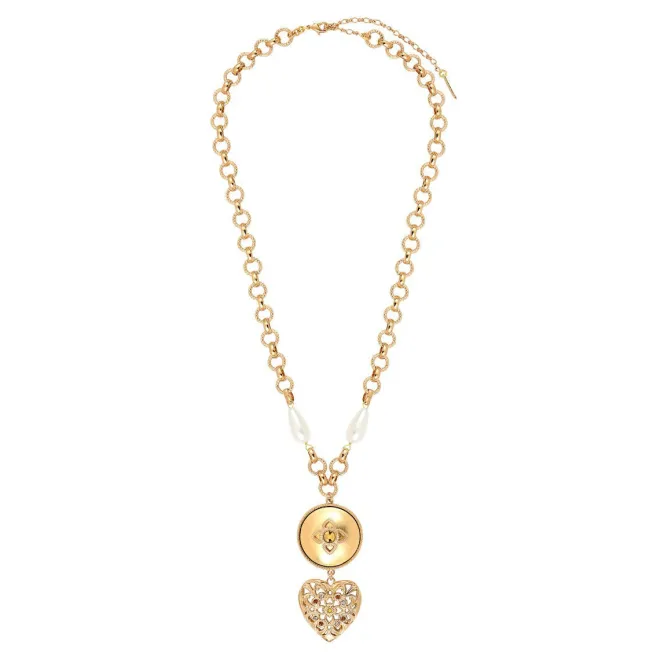 Prestige pendant necklace - gold