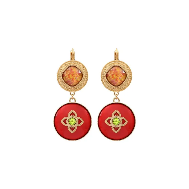 Prestige sleeper earrings - roses
