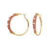 Salina hoop earrings - roses