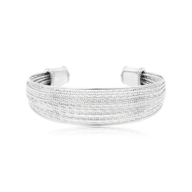 Tess bangle bracelet - silver