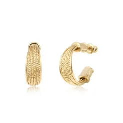 Tess delicate hoop earrings - gold