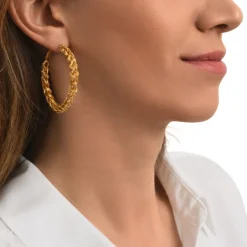 Tess hoop earrings - gold