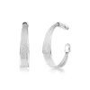 Tess large hoop earrings - silver